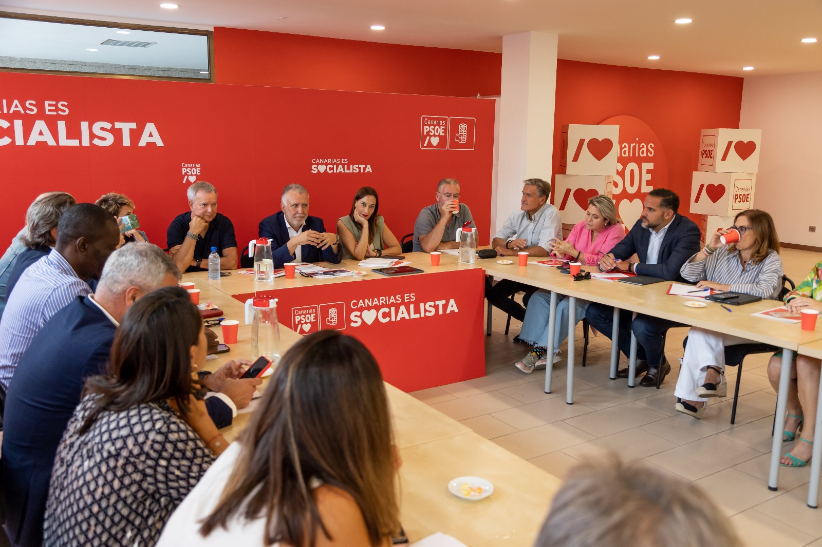 Reunión interparlamentaria de los socialistas canarios